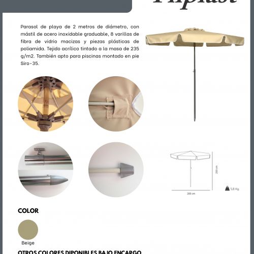 parasol beach acrilico beige page 0001